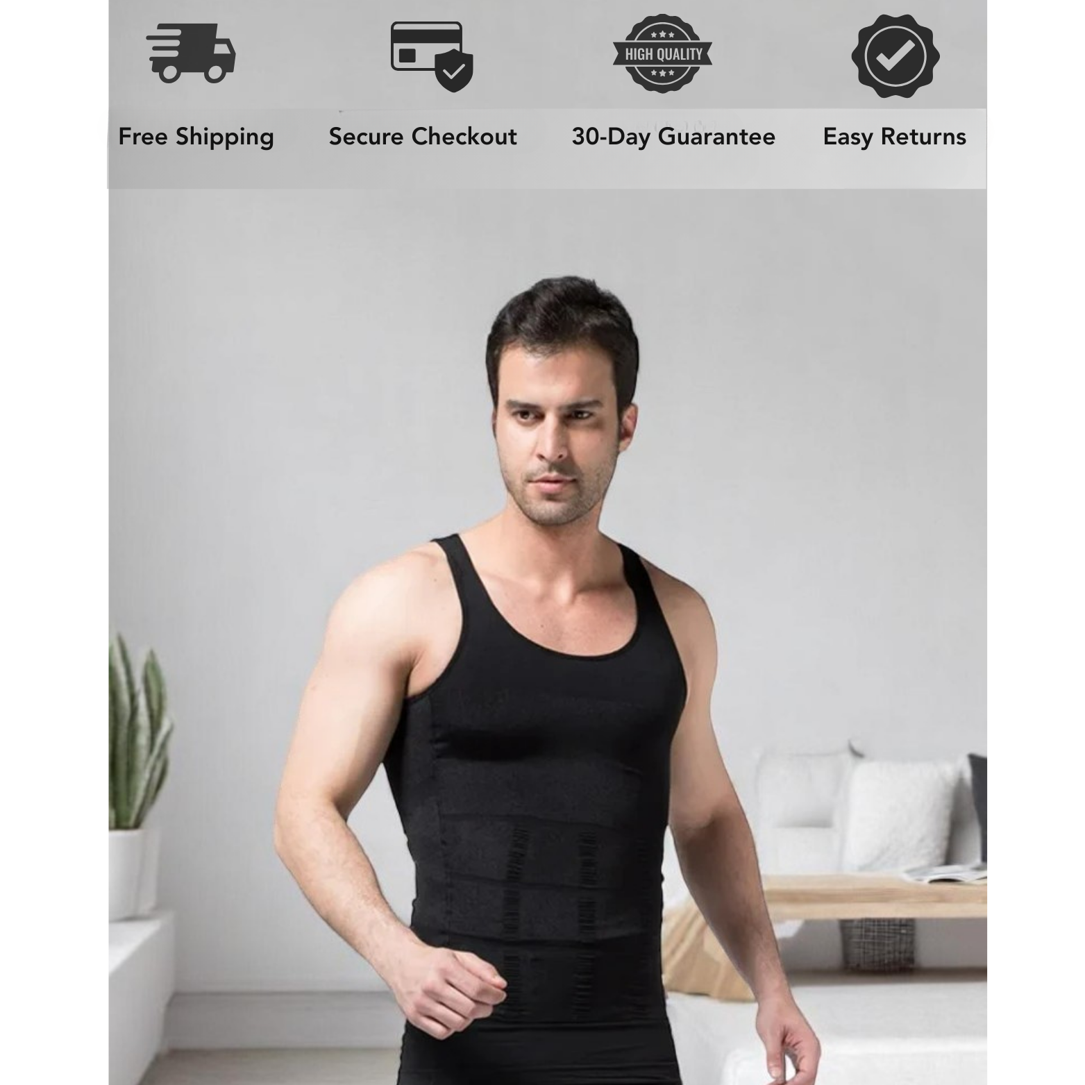 YBFDO Men's Slimming T-shirt