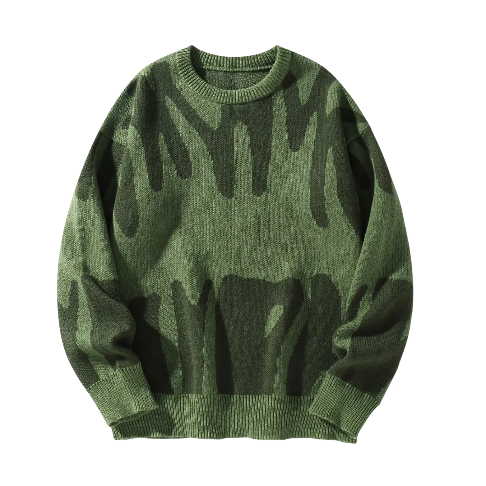 Stylish Jacquard Men’s Sweater Relaxed Fit