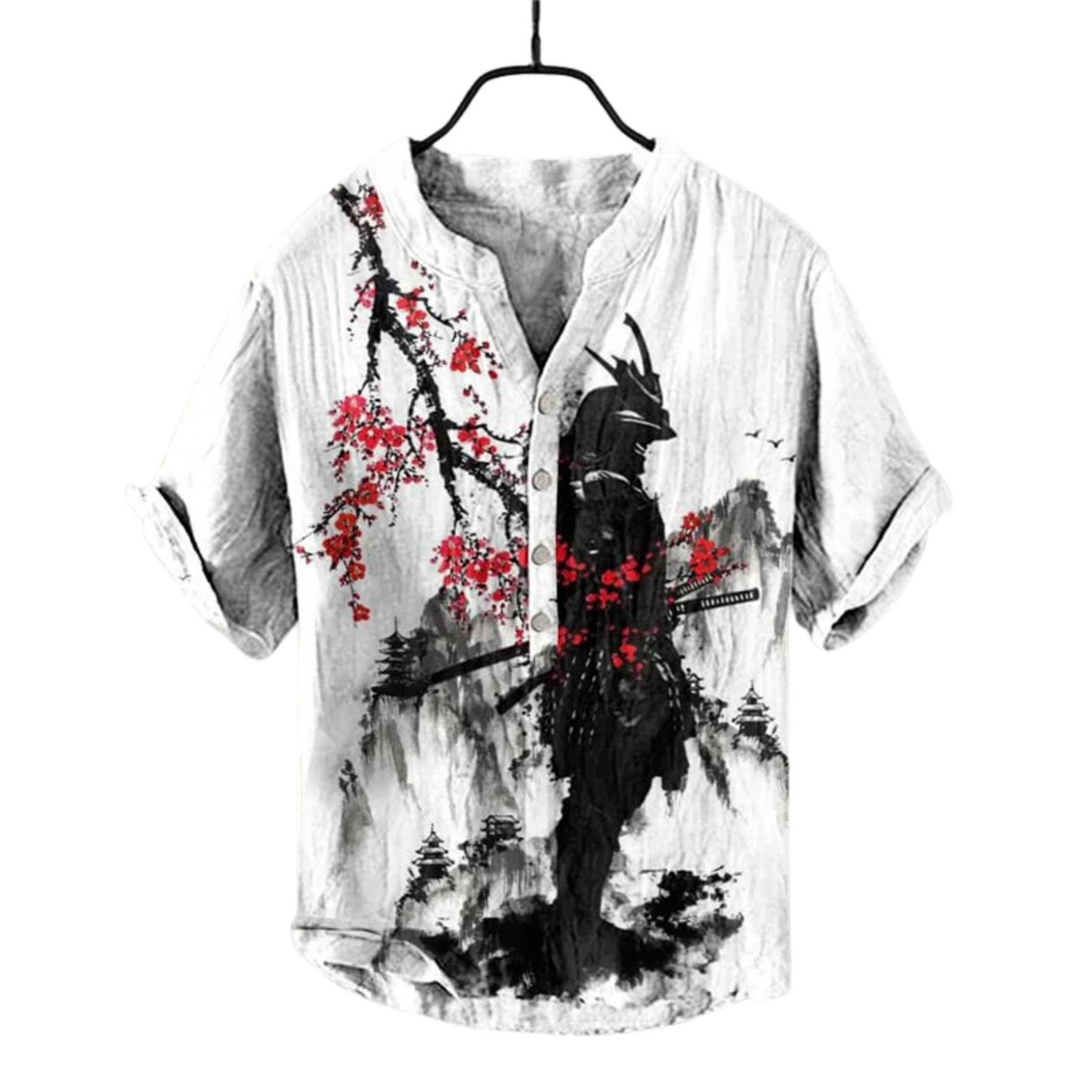Linen Shirt with 3D Print 2025
