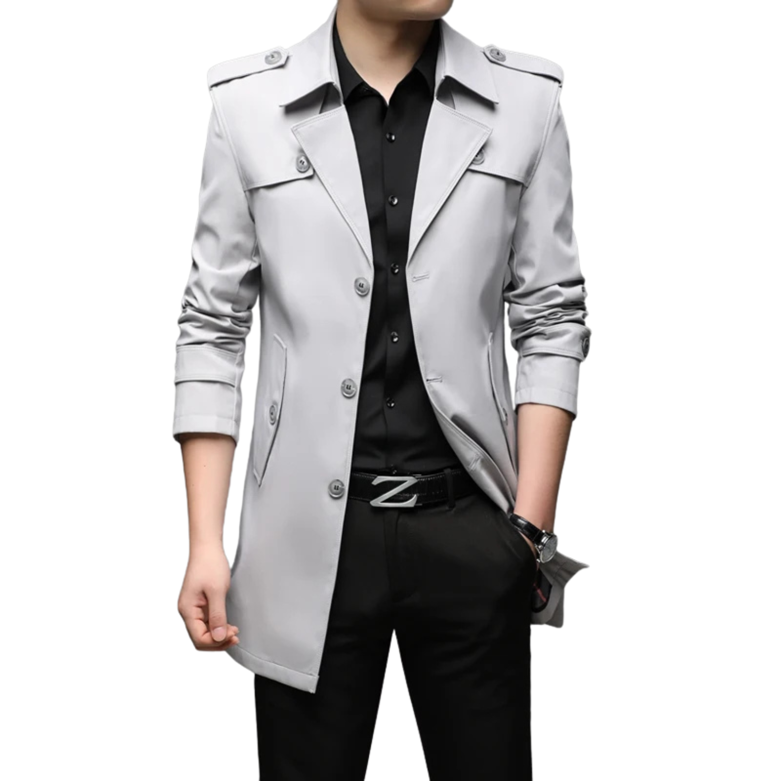 Men's Trench Coat English Style 2025
