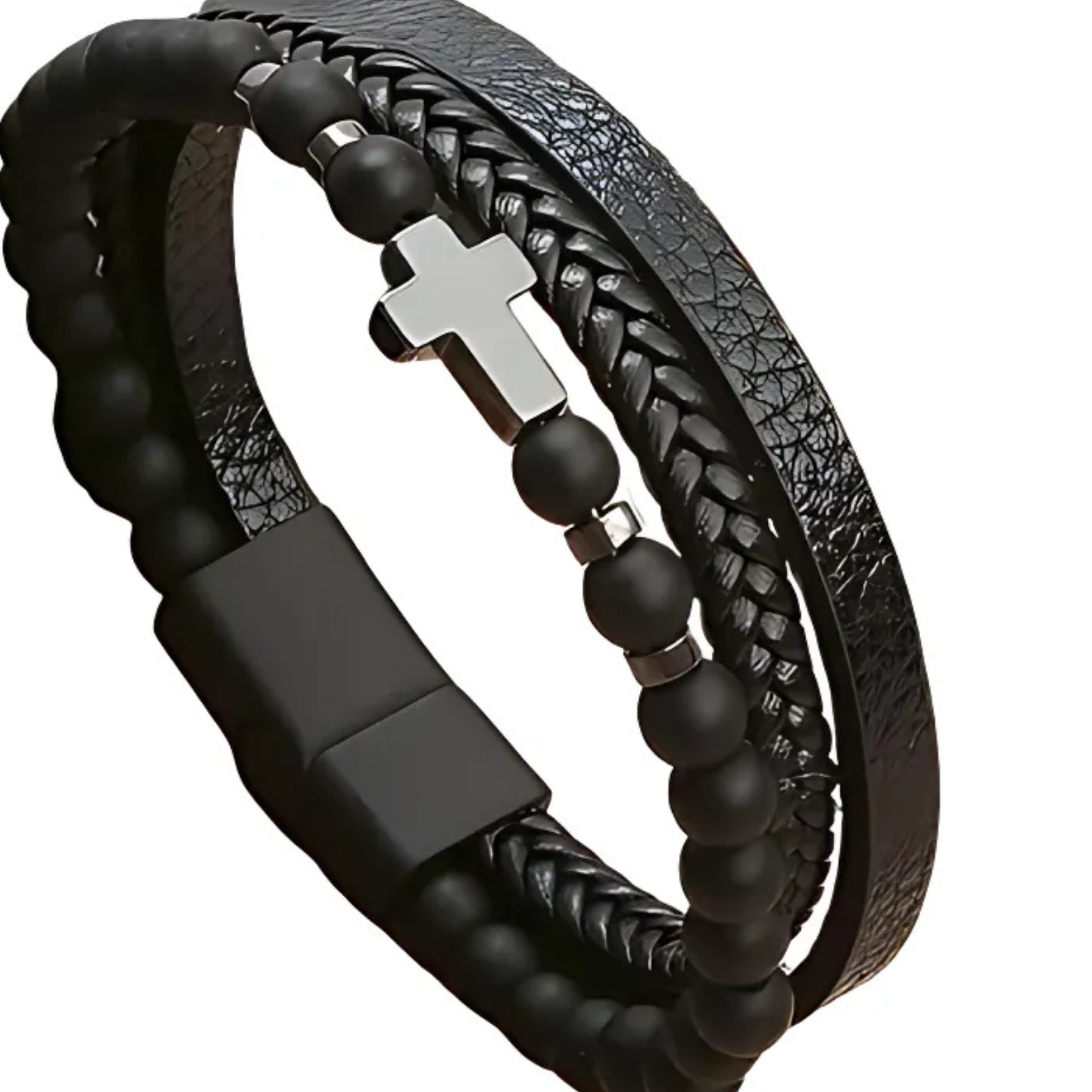 Classic woven leather bracelet