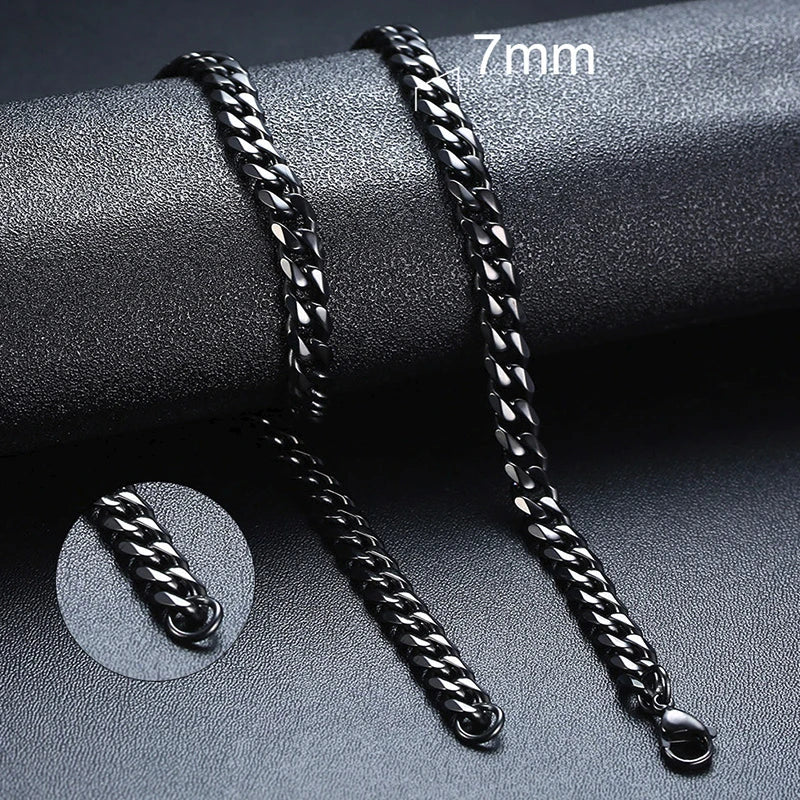 Unisex Steel Cuban Chain
