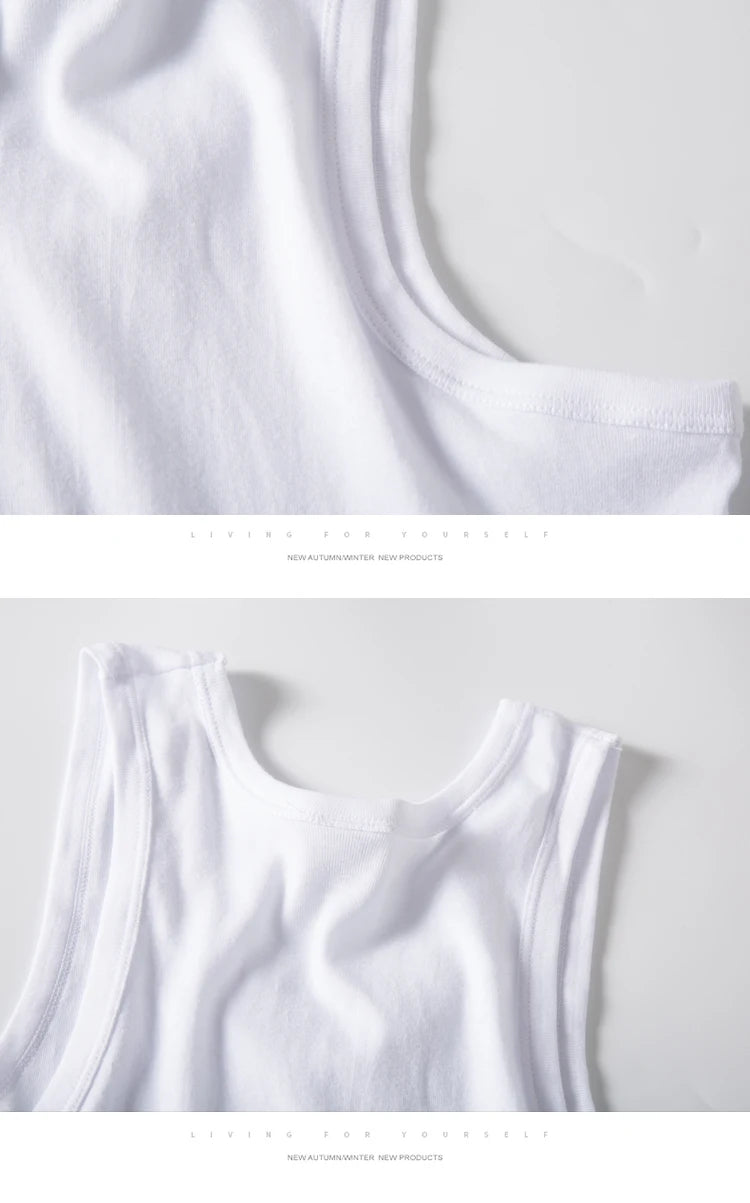 Cotton Sleeveless T-Shirt