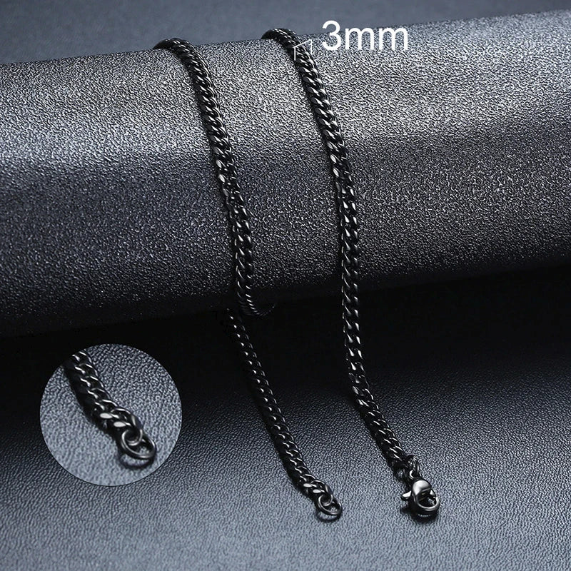 Unisex Steel Cuban Chain