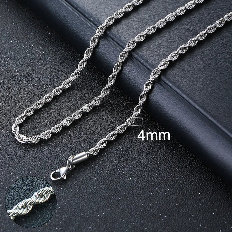 Unisex Steel Cuban Chain
