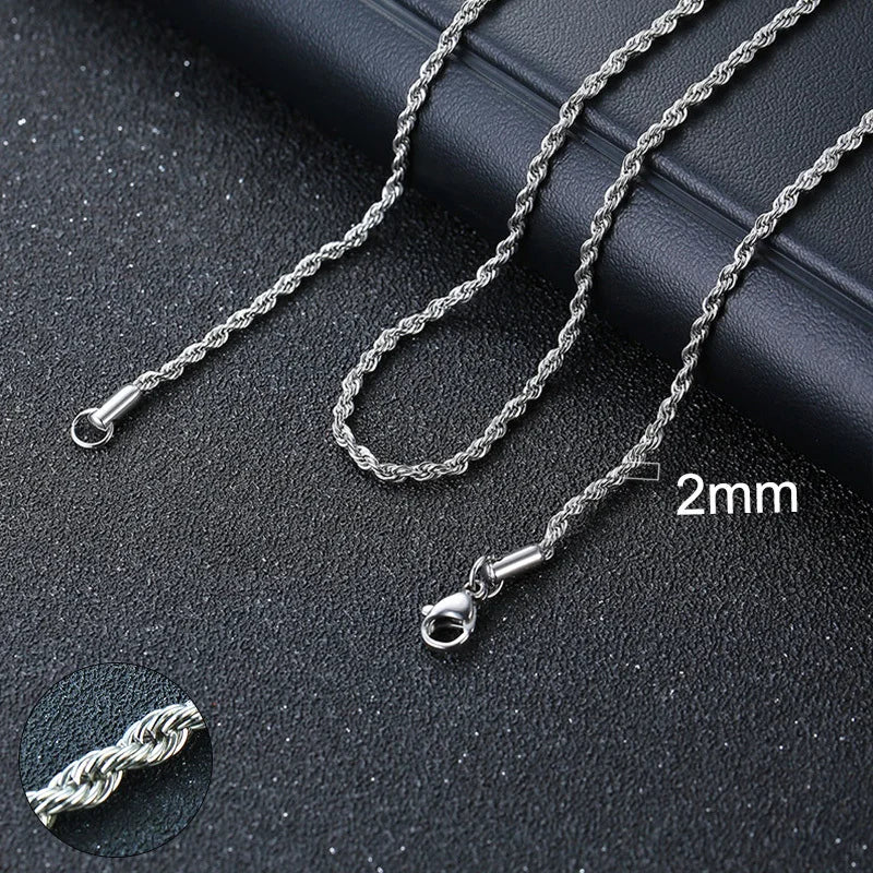 Unisex Steel Cuban Chain