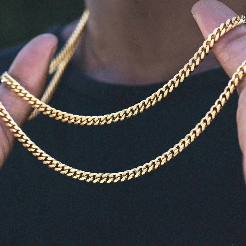 Unisex Steel Cuban Chain