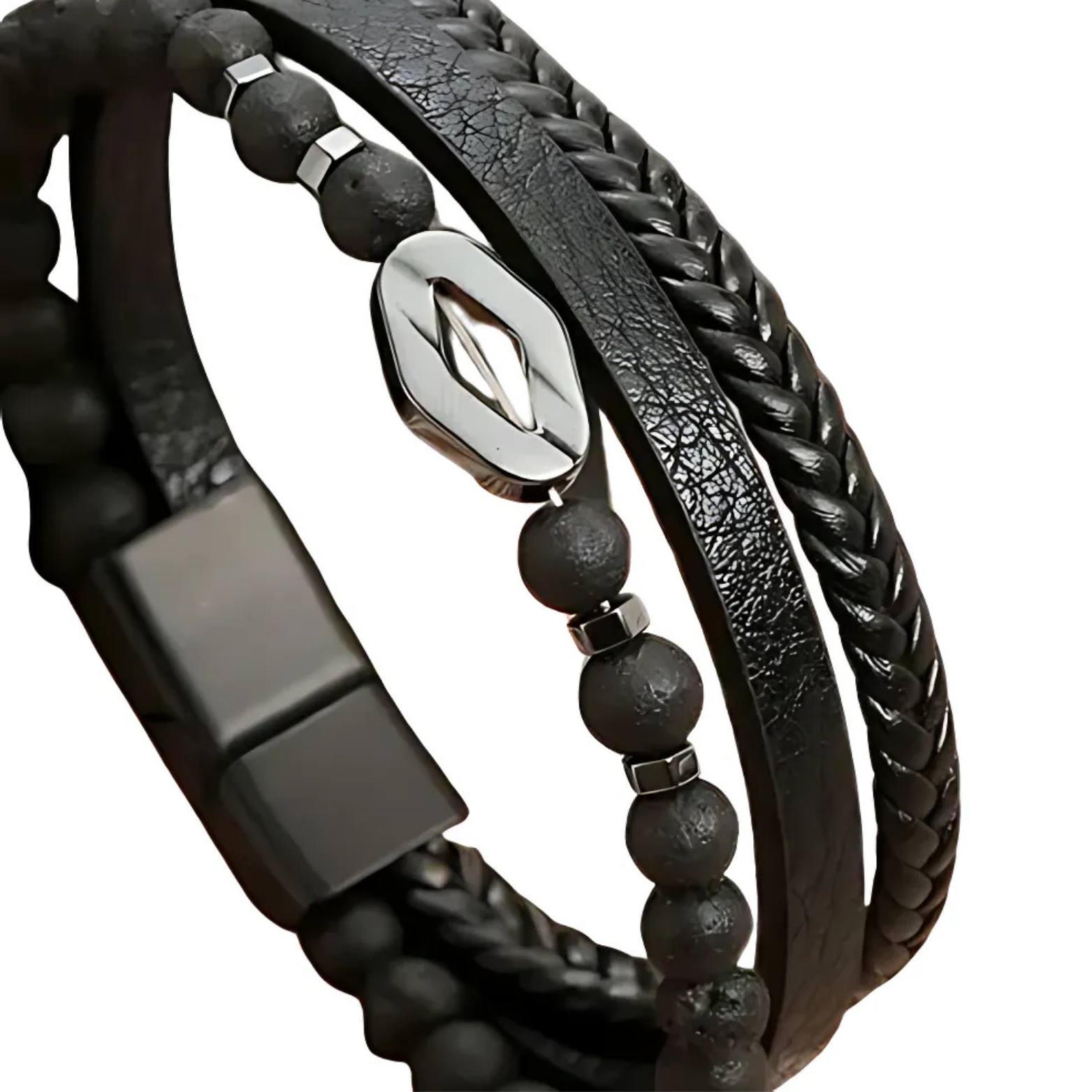 Classic woven leather bracelet