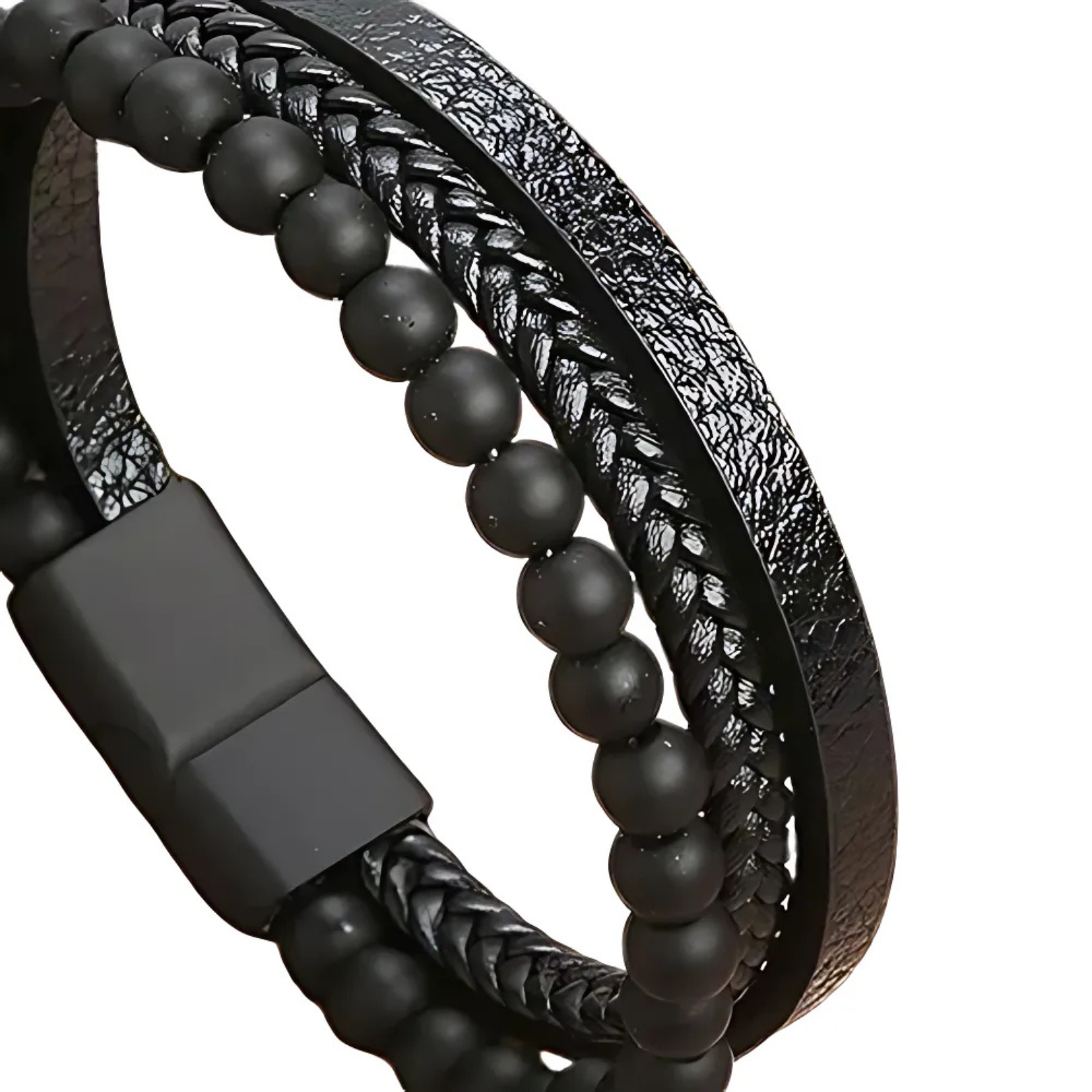 Classic woven leather bracelet