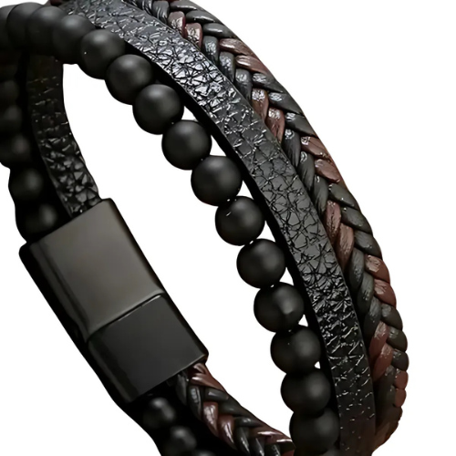 Classic woven leather bracelet
