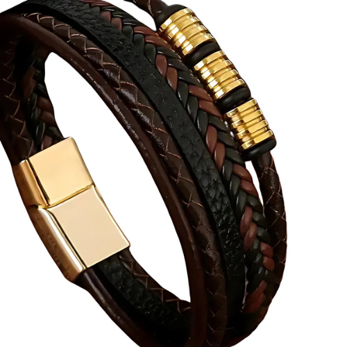 Classic woven leather bracelet