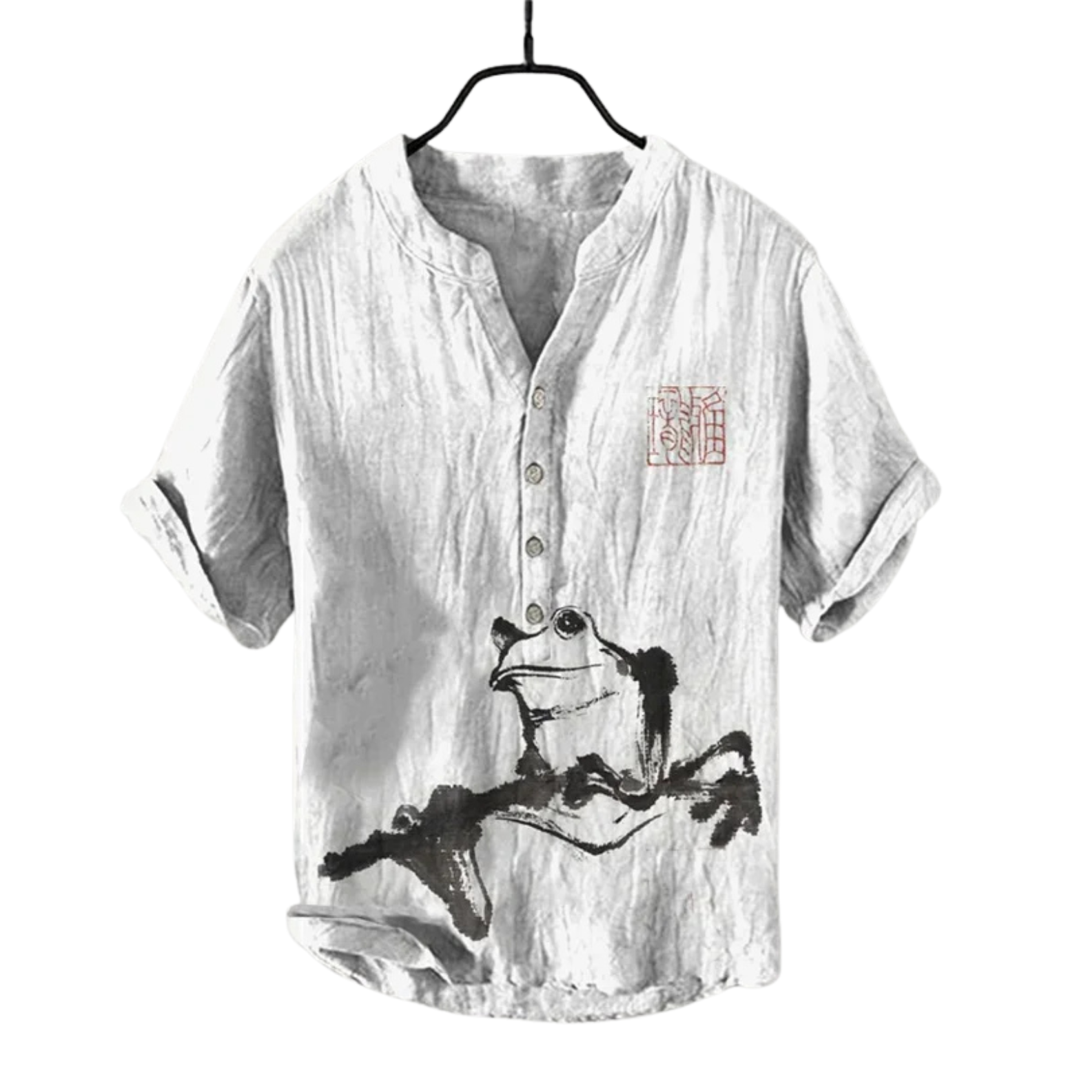 Linen Shirt with 3D Print 2025