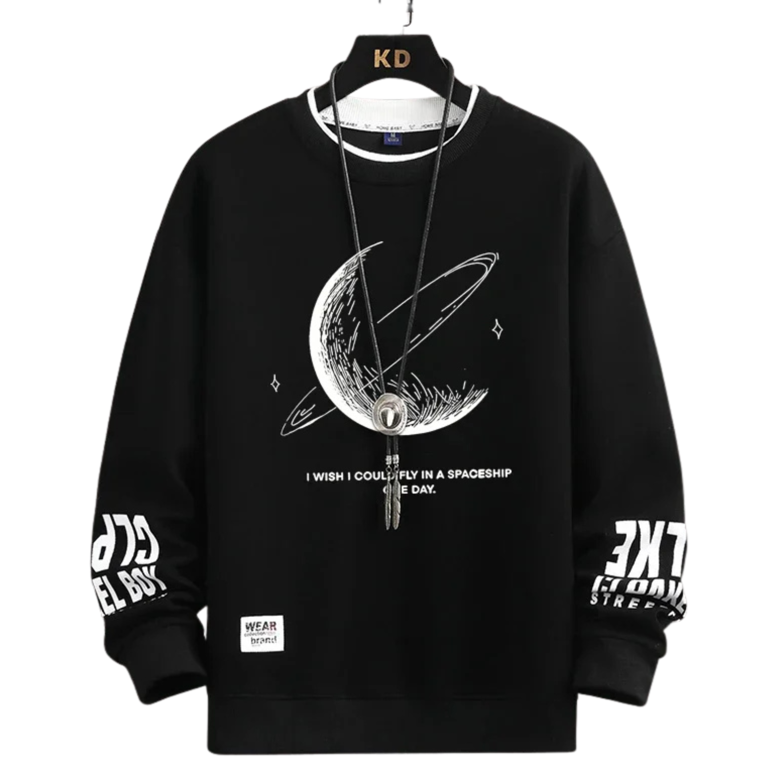 Moon Print Men’s Sweatshirt
