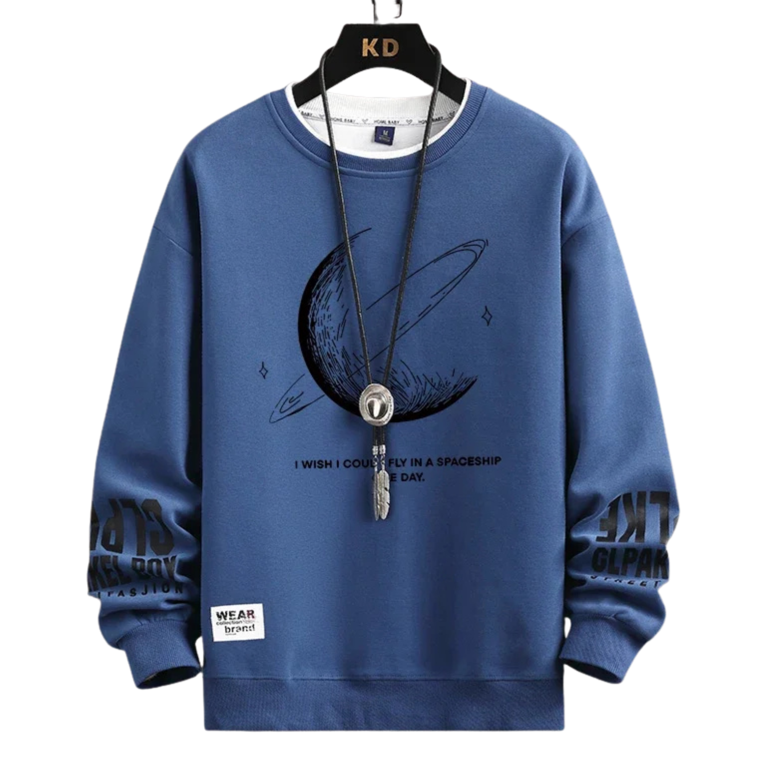 Moon Print Men’s Sweatshirt