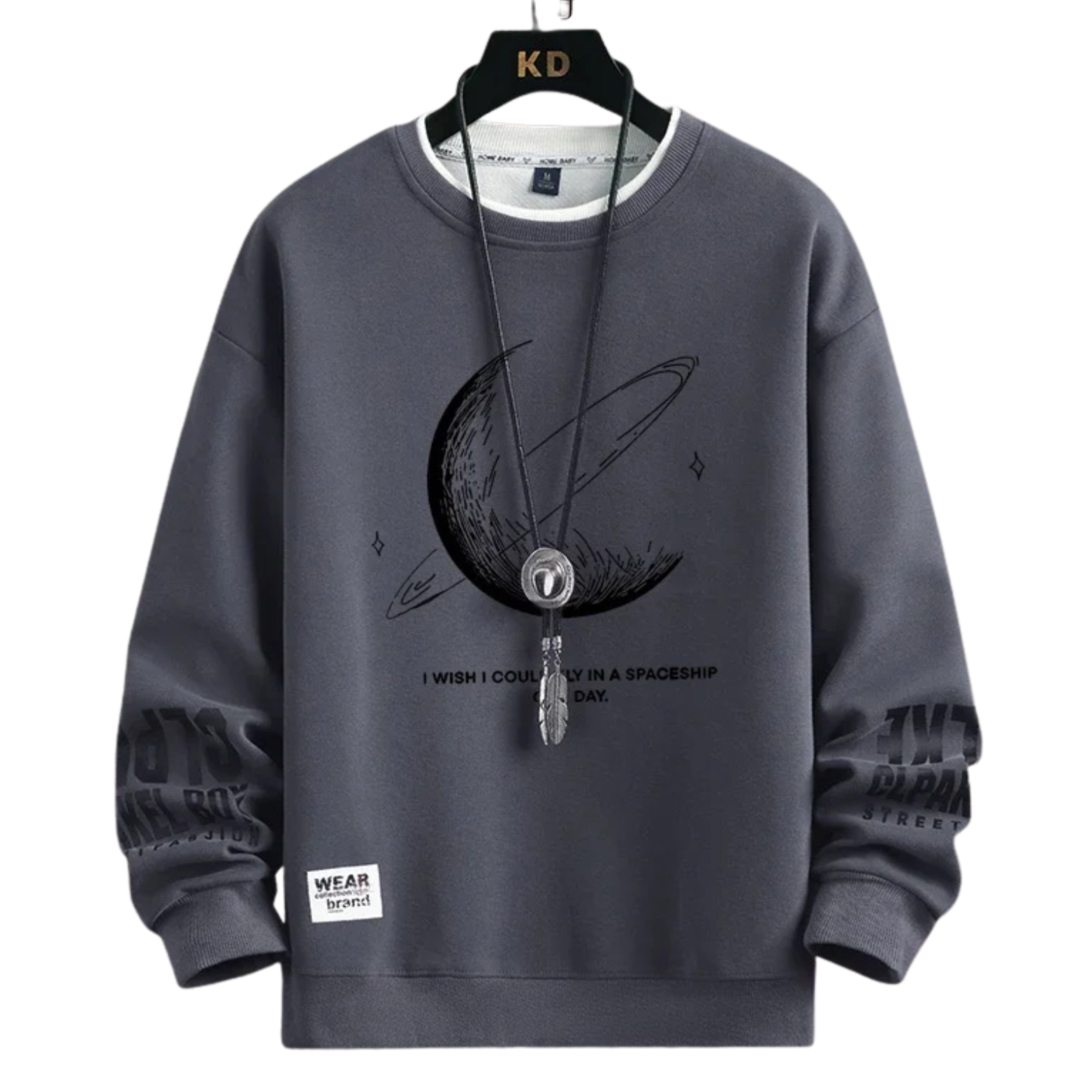 Moon Print Men’s Sweatshirt