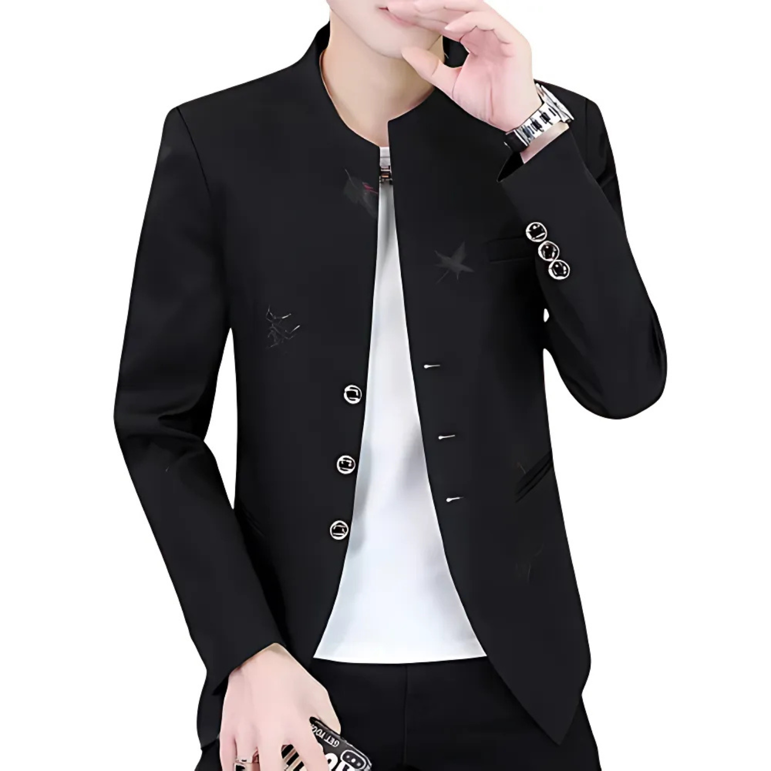 Korean Style Printed Blazer