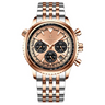 POEDAGAR 960 Military Chronograph Rose Gold Dial Front – The Crew