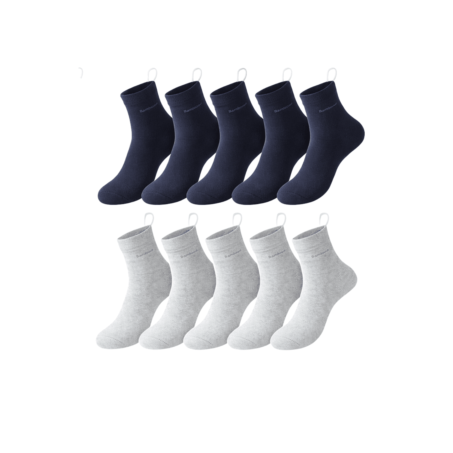 Men’s Bamboo Fiber Socks 10 - Pack – Breathable Comfort | The Crew - The Crew