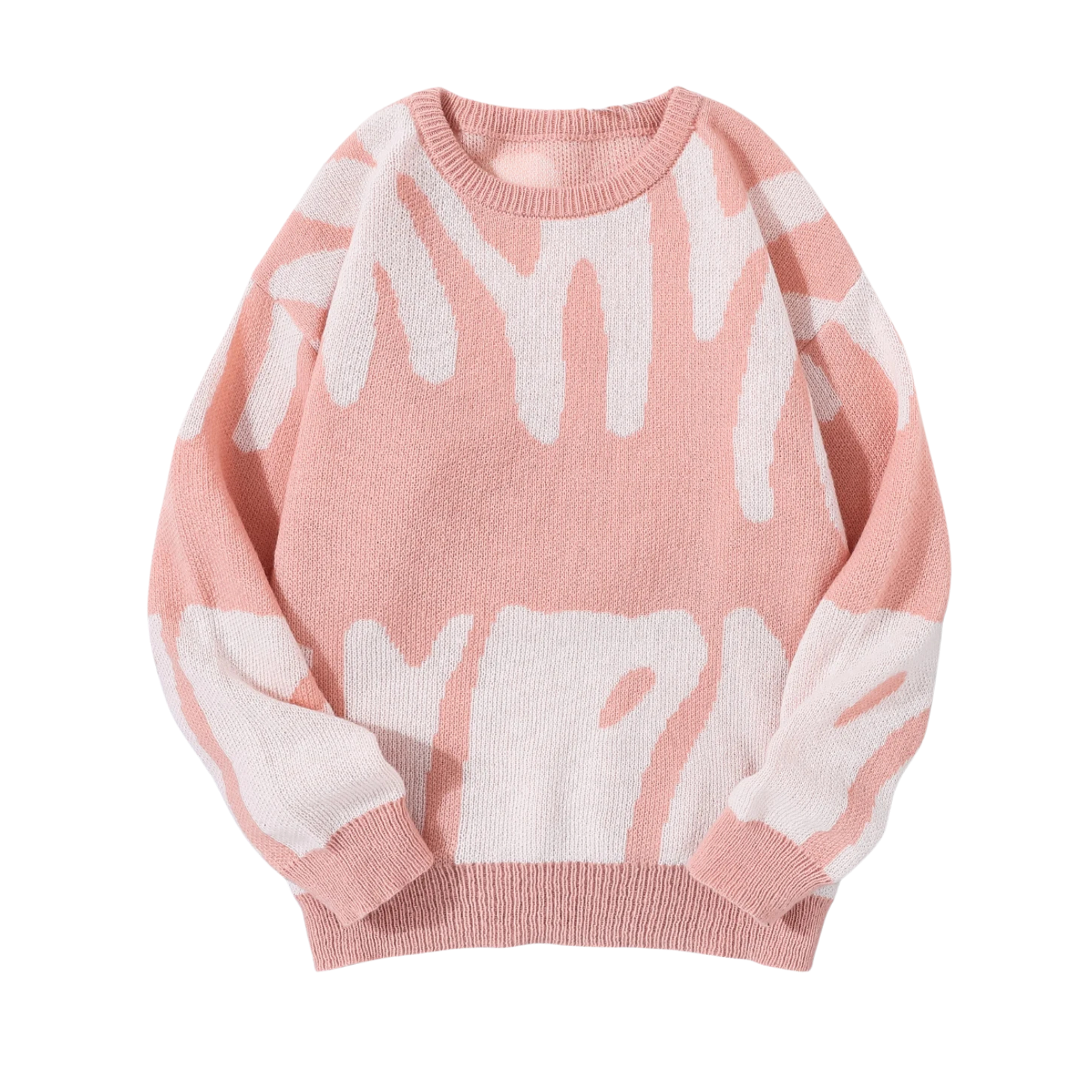 Stylish Jacquard Men’s Sweater Relaxed Fit