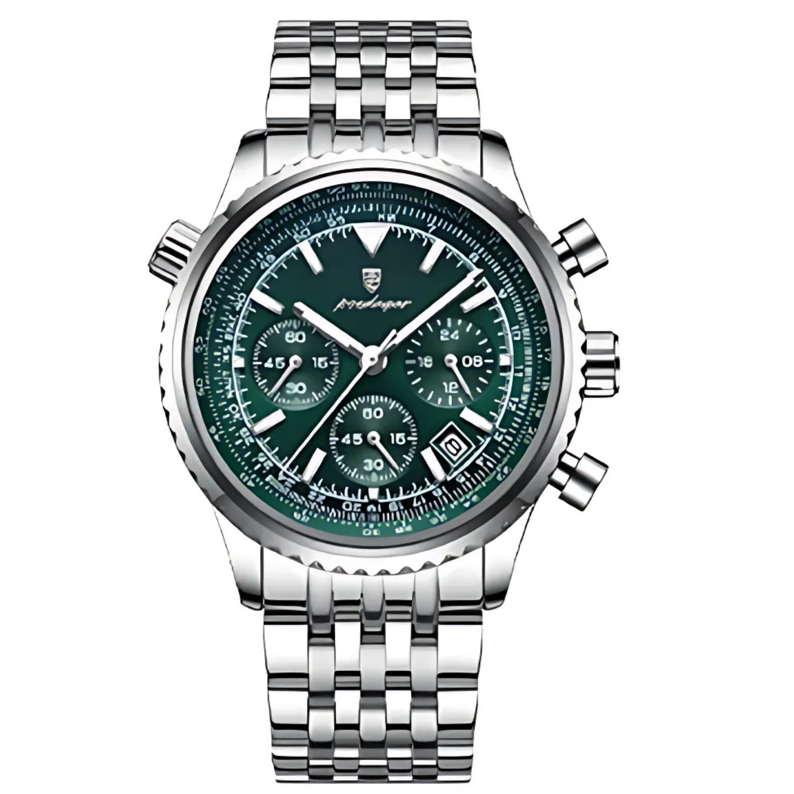 Steel military watch