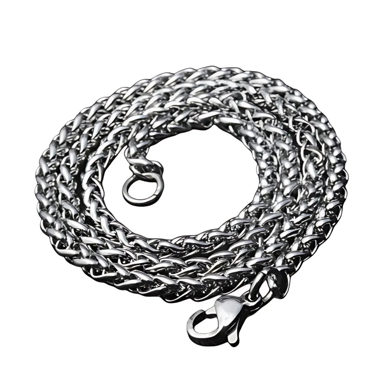 Elegant twisted chain necklace