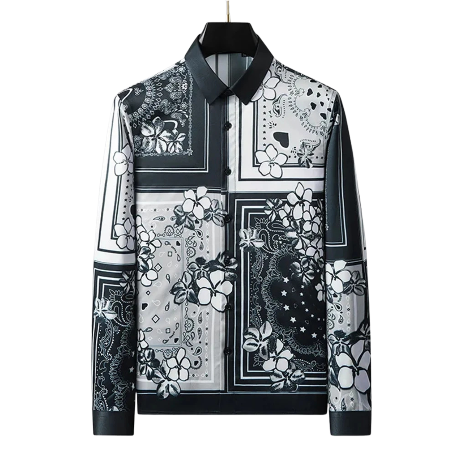 Men's Retro Printed Shirt