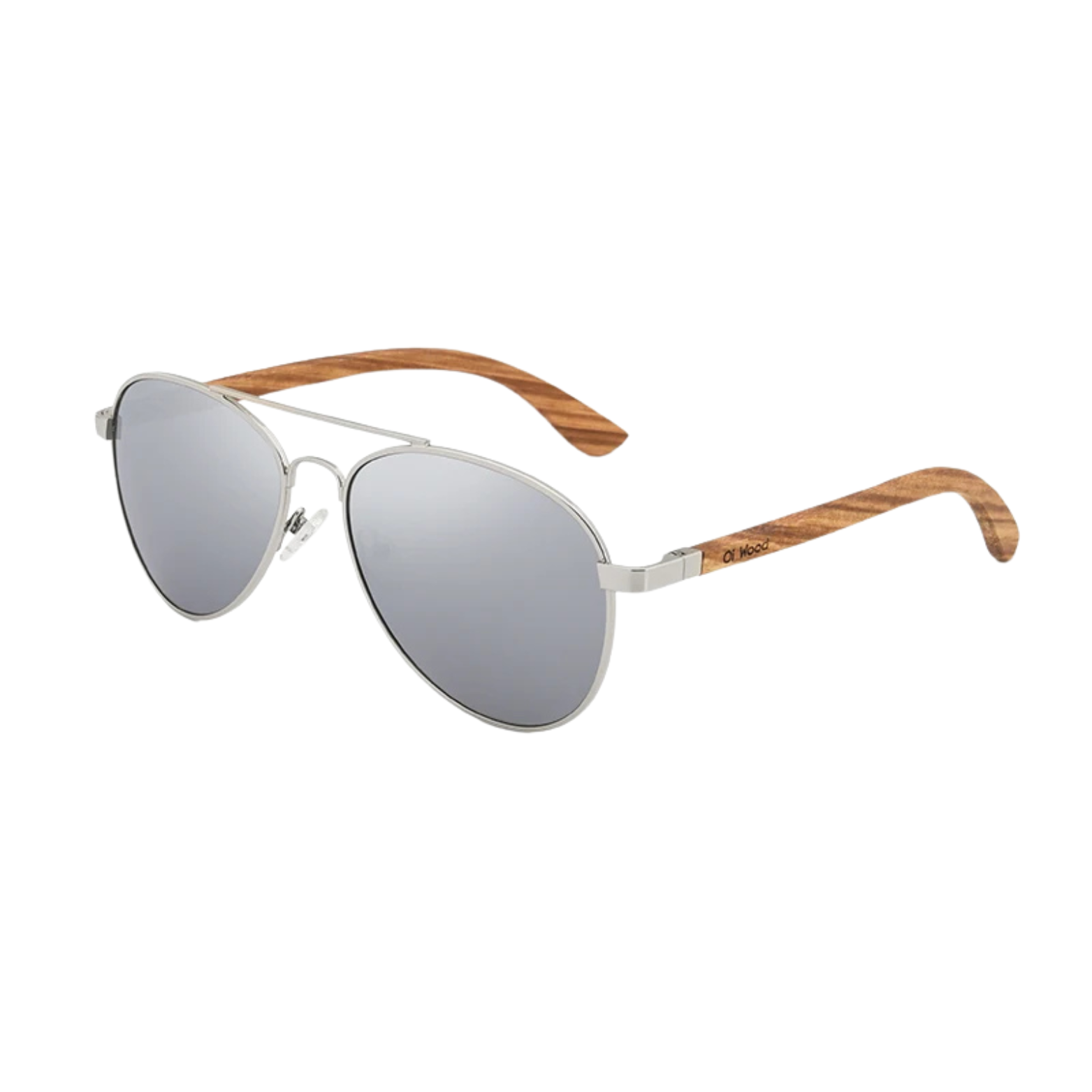 Polarized Wooden Aviator Glasses