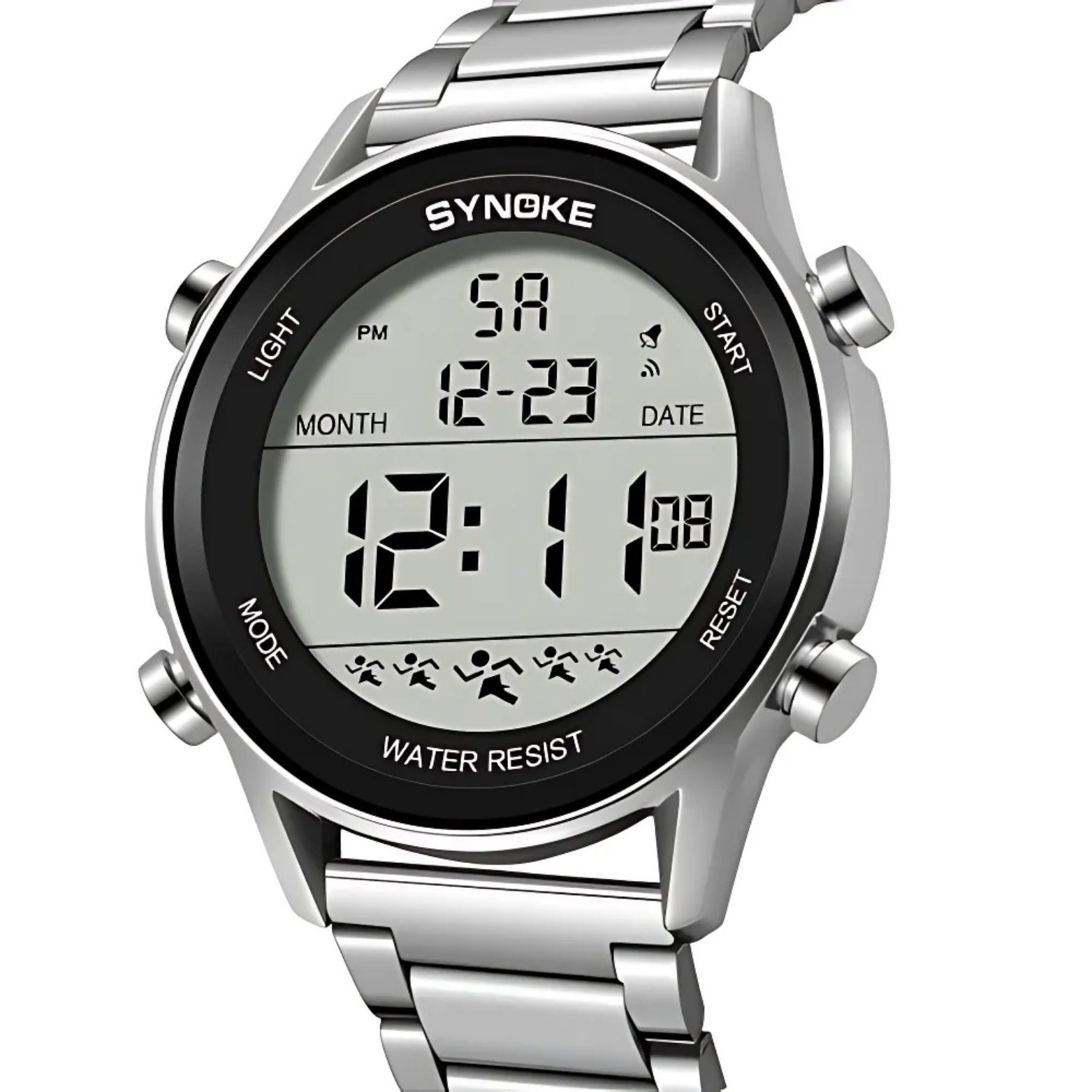 Reloj Deportivo de Acero Inoxidable
