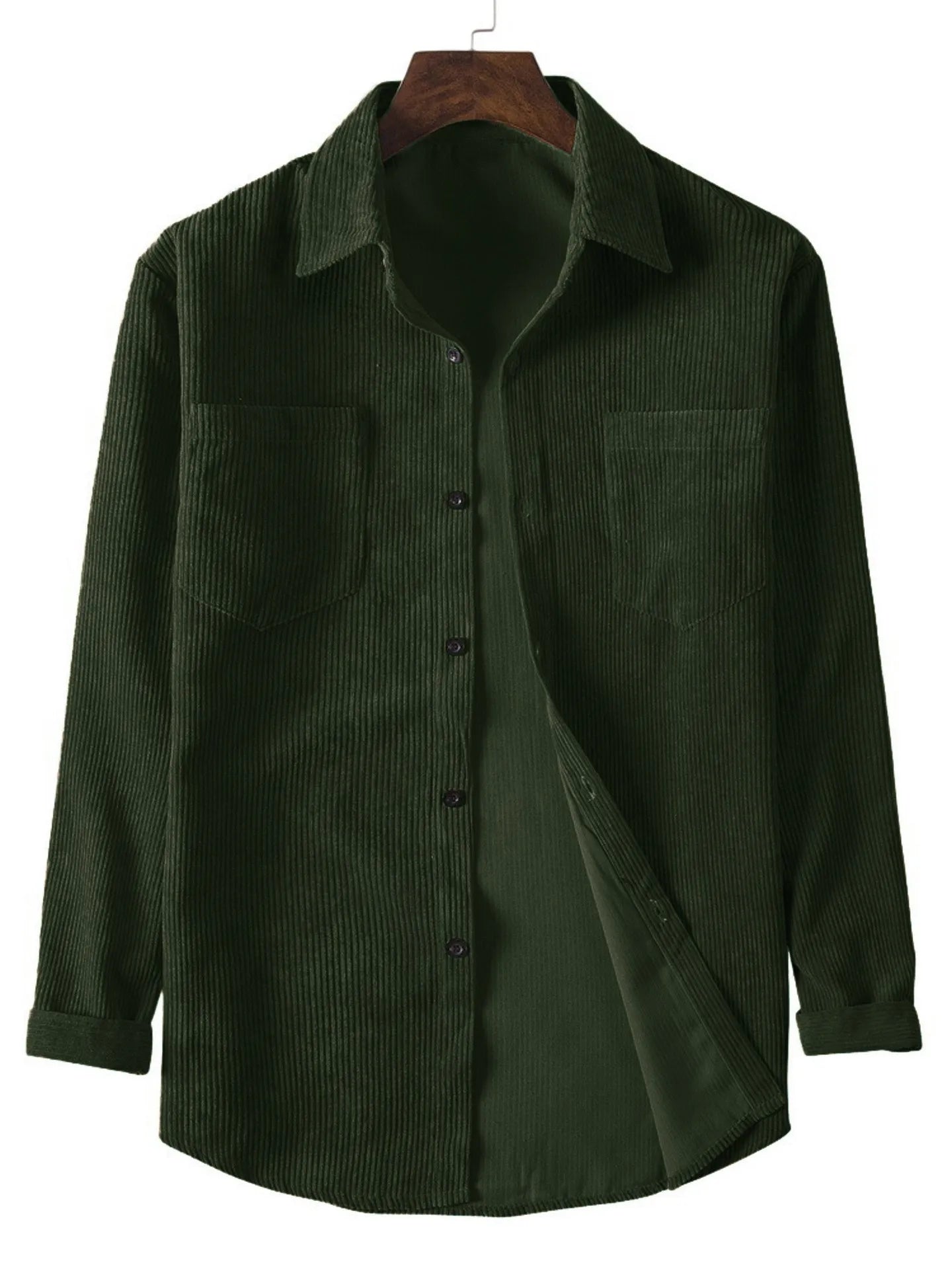 Men's Casual Corduroy Solid Shirt
