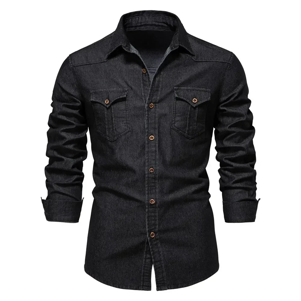Slim Denim Shirt