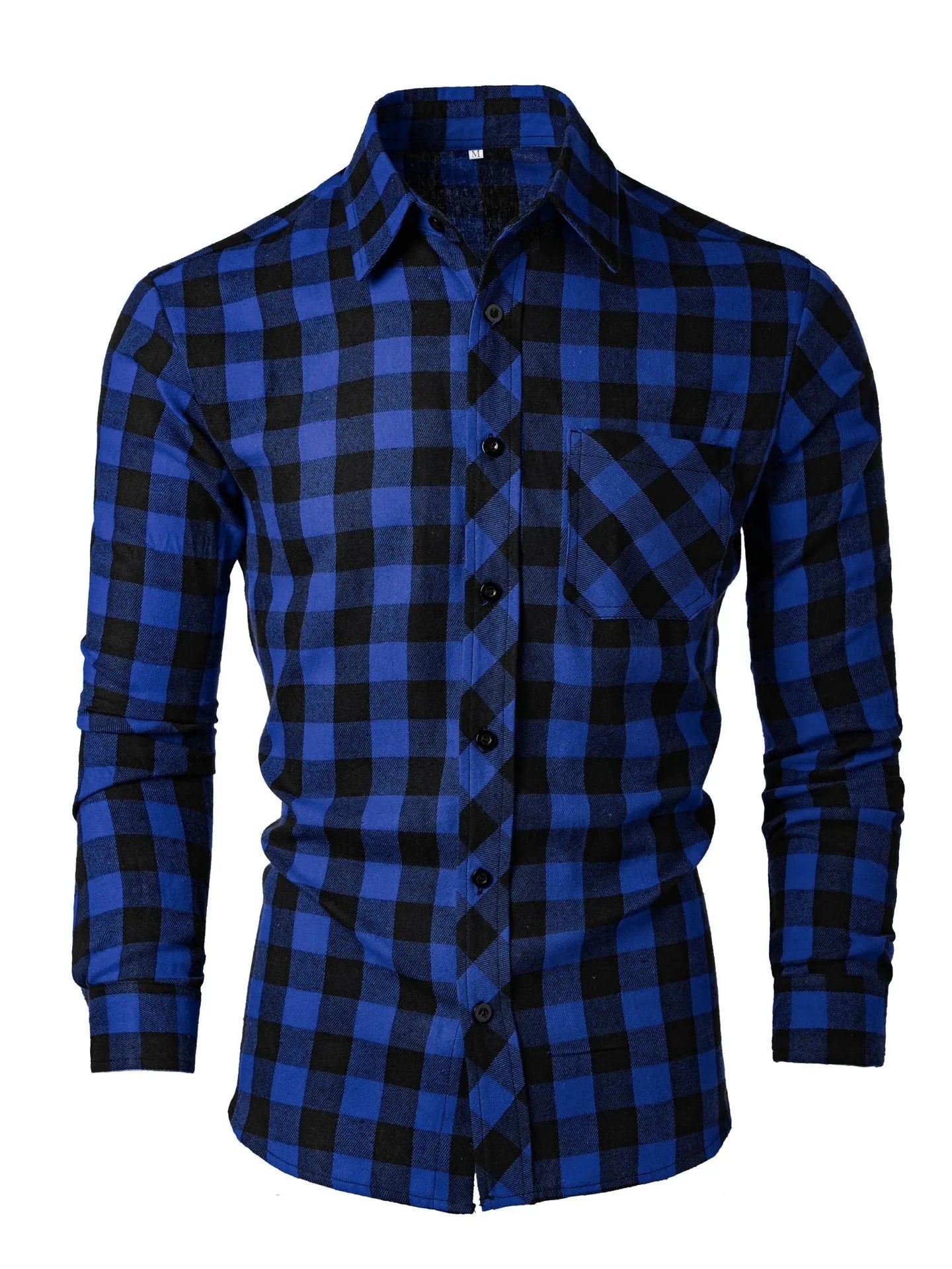 Checkered Polo Collar Shirt
