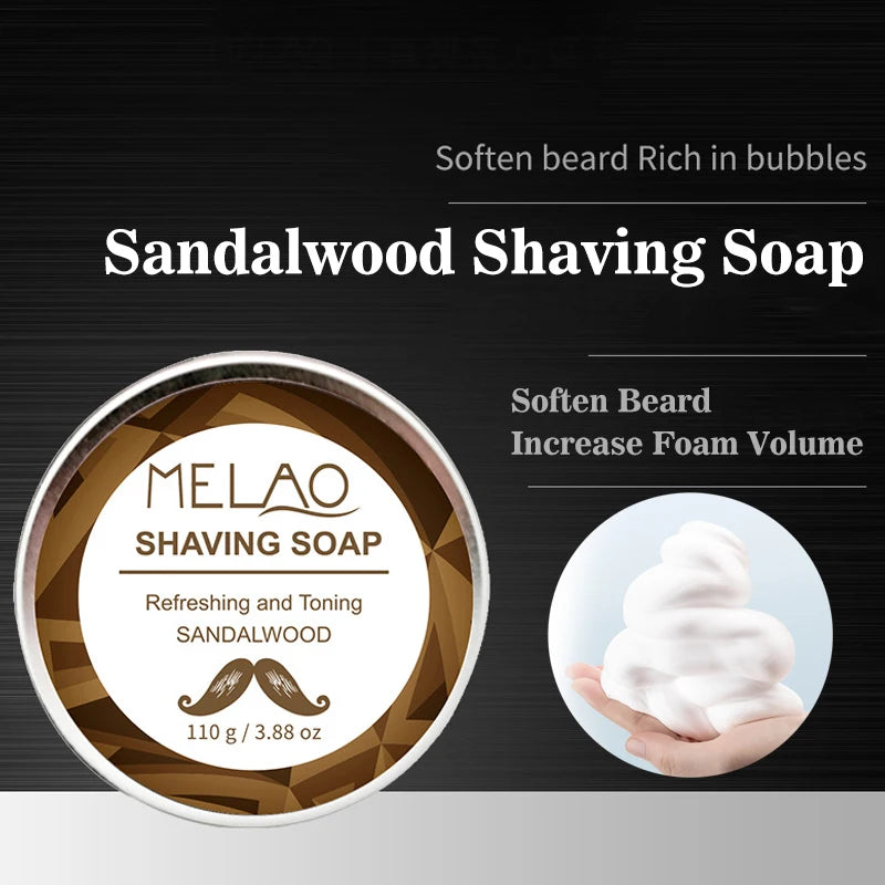 Men’s Sandalwood Reserve Luxury Shaving Soap & Aluminum Box