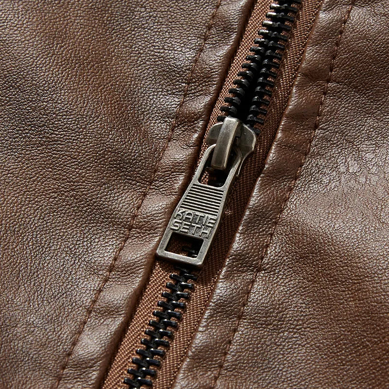 Faux Leather Biker Jacket
