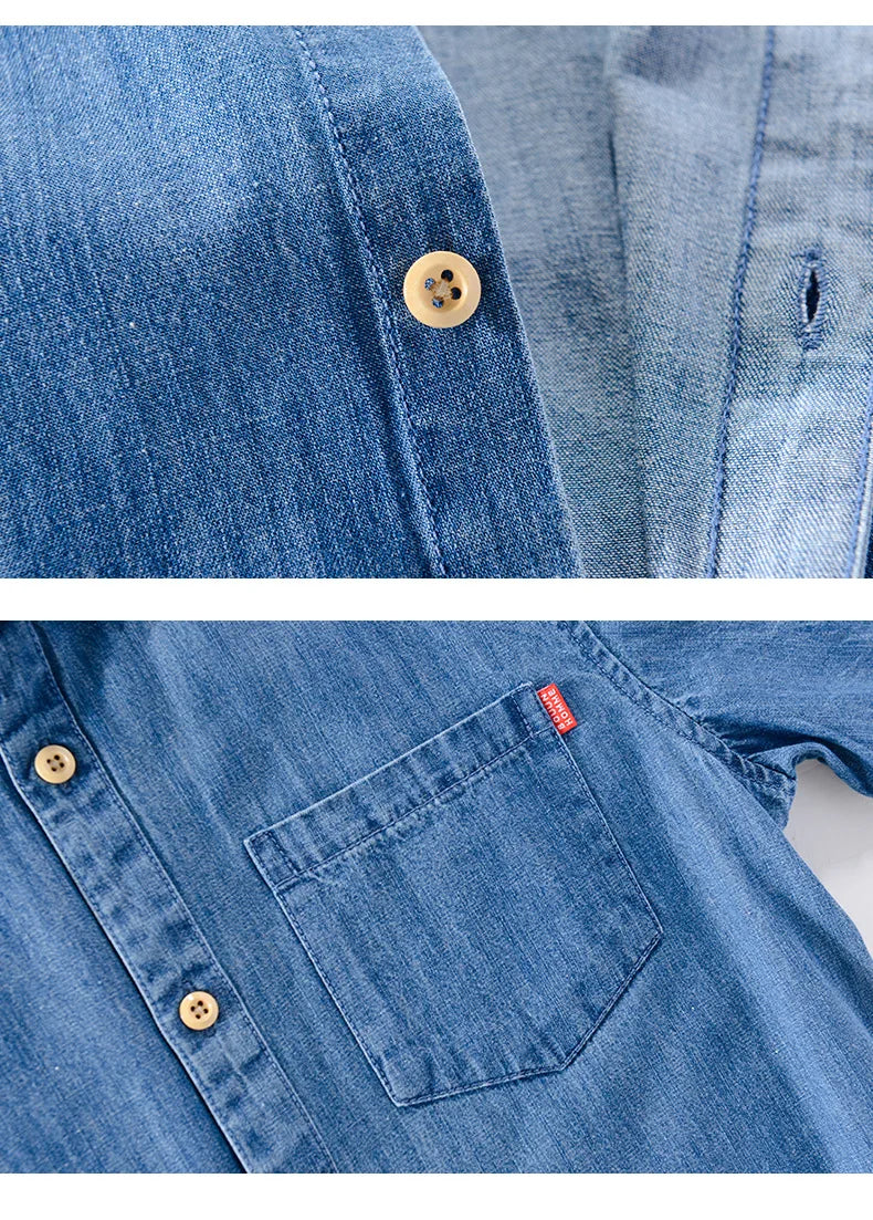 Men's Summer Casual Denim Shirt