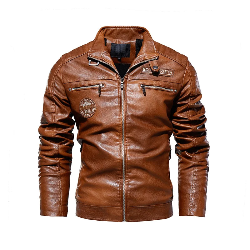 Synthetic Leather Jacket