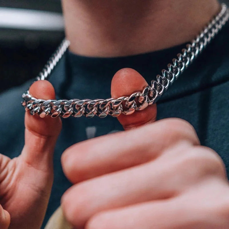 Unisex Steel Cuban Chain