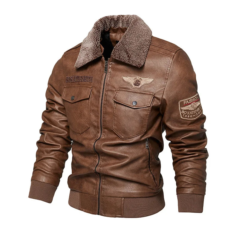 Faux Leather Biker Jacket