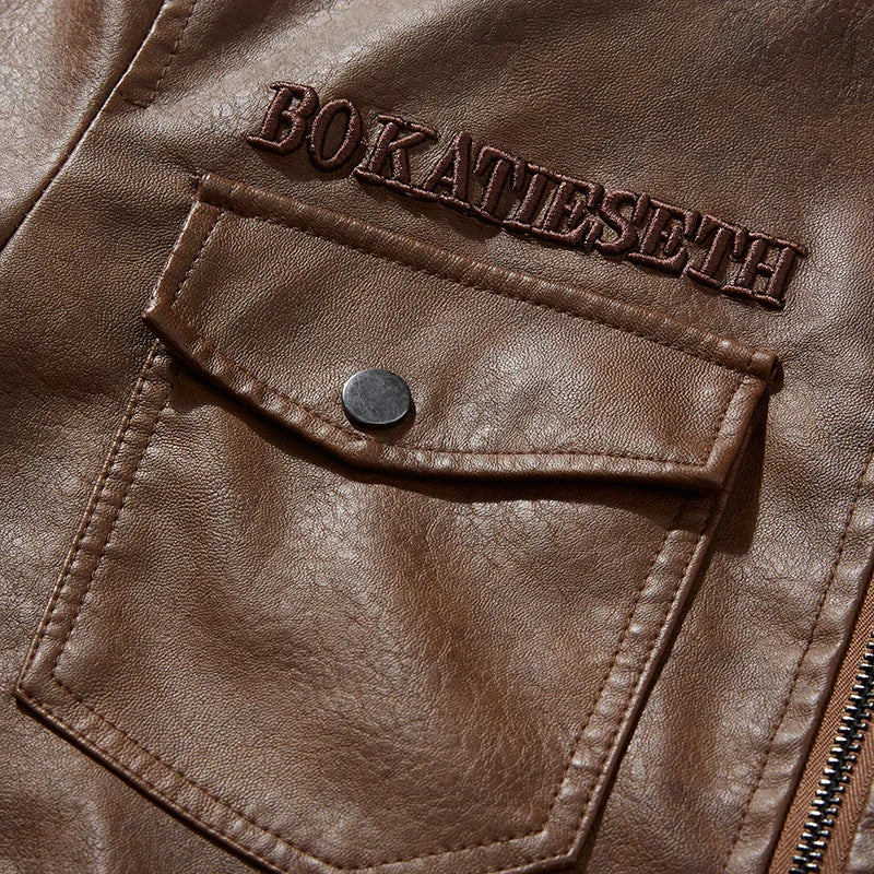 Faux Leather Biker Jacket