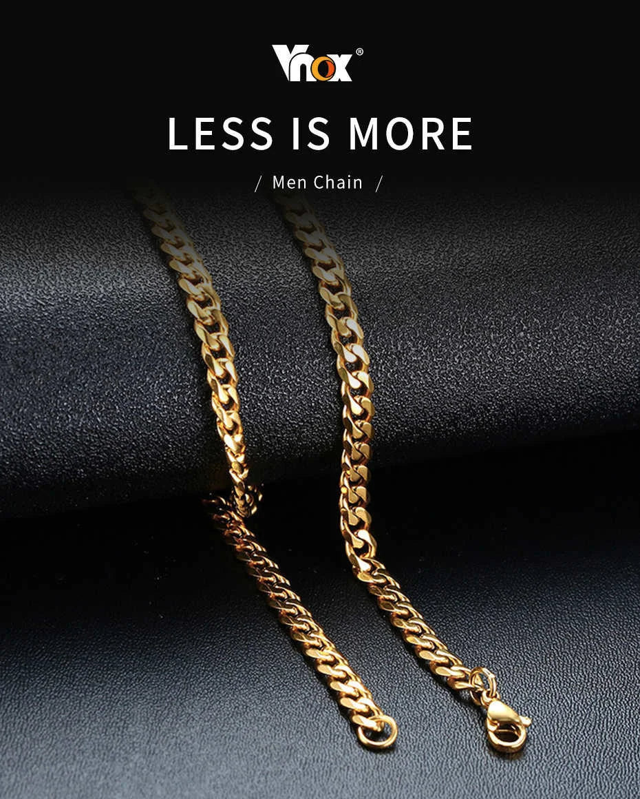 Unisex Steel Cuban Chain