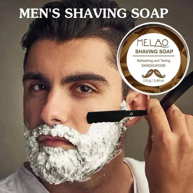 Men’s Sandalwood Reserve Luxury Shaving Soap & Aluminum Box