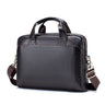 Men’s Genuine Leather Executive Bag Front View – The Crew
