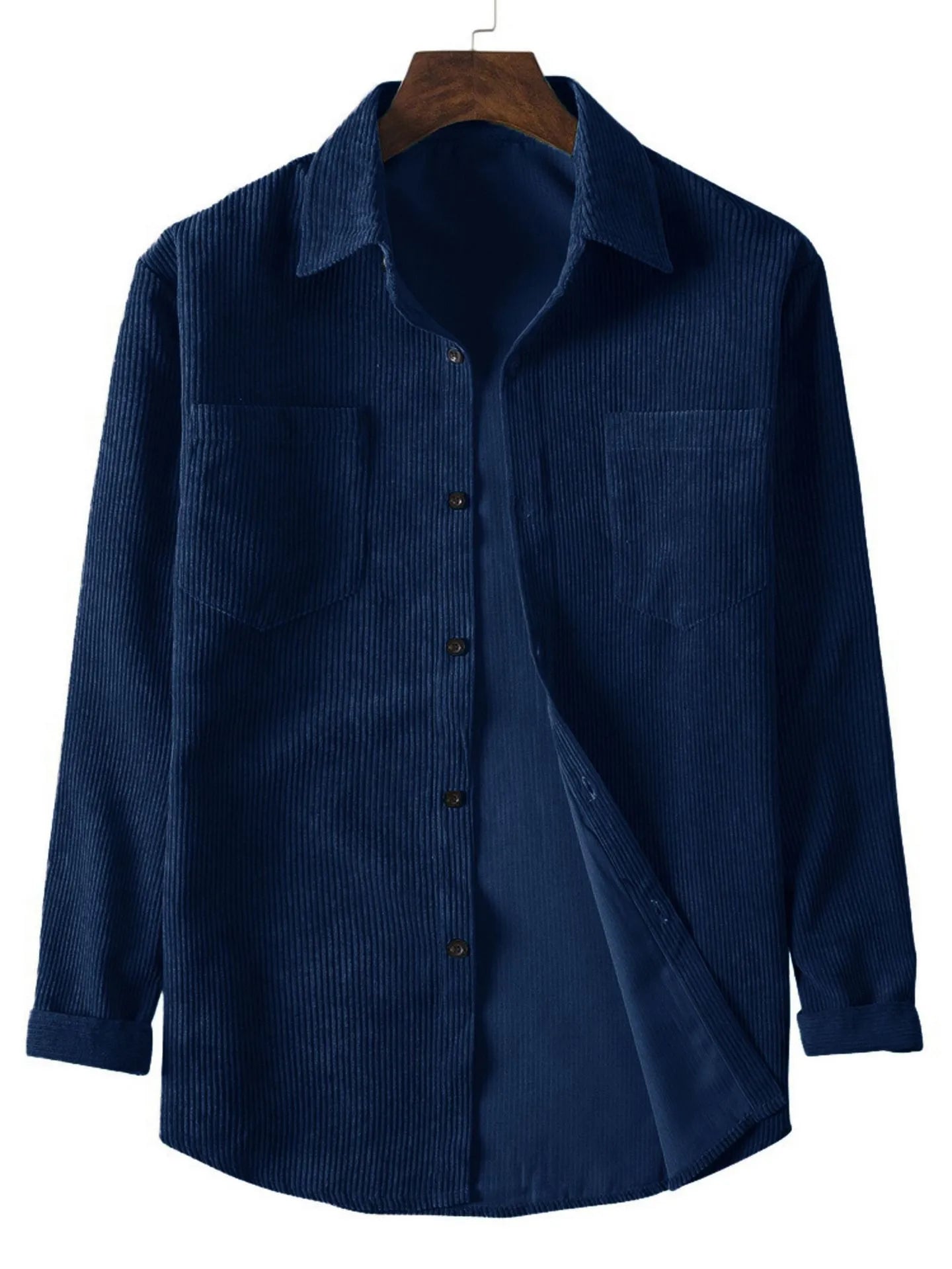 Men's Casual Corduroy Solid Shirt