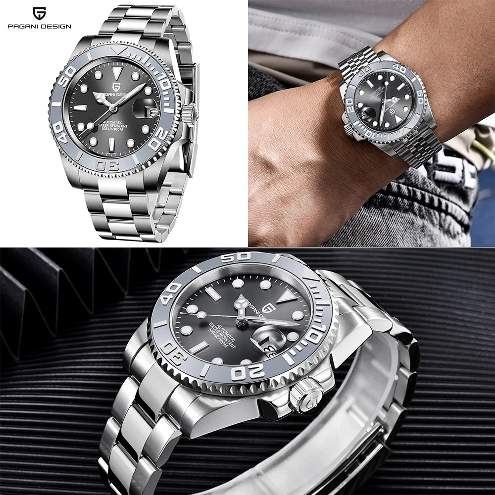 PAGANI Reloj Mecánico Cristal de Zafiro
