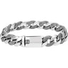 Unisex Retro Vanguard S925 Silver Wide Bracelet