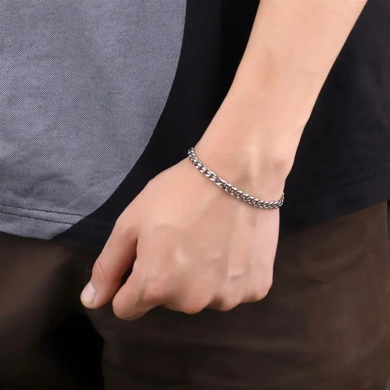 Stainless Steel Cuban Bracelet
