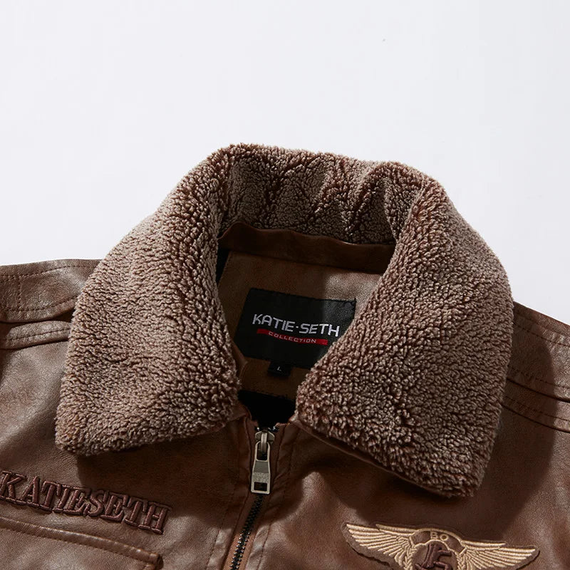 Faux Leather Biker Jacket
