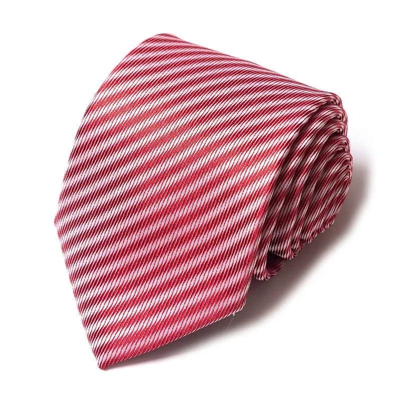 Striped Wedding Tie for Men | Elegant Office Style - The Crew