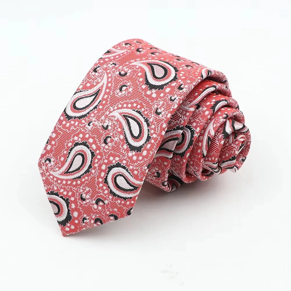 Men’s 6cm Floral Slim Tie - The Crew