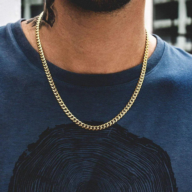Unisex Steel Cuban Chain