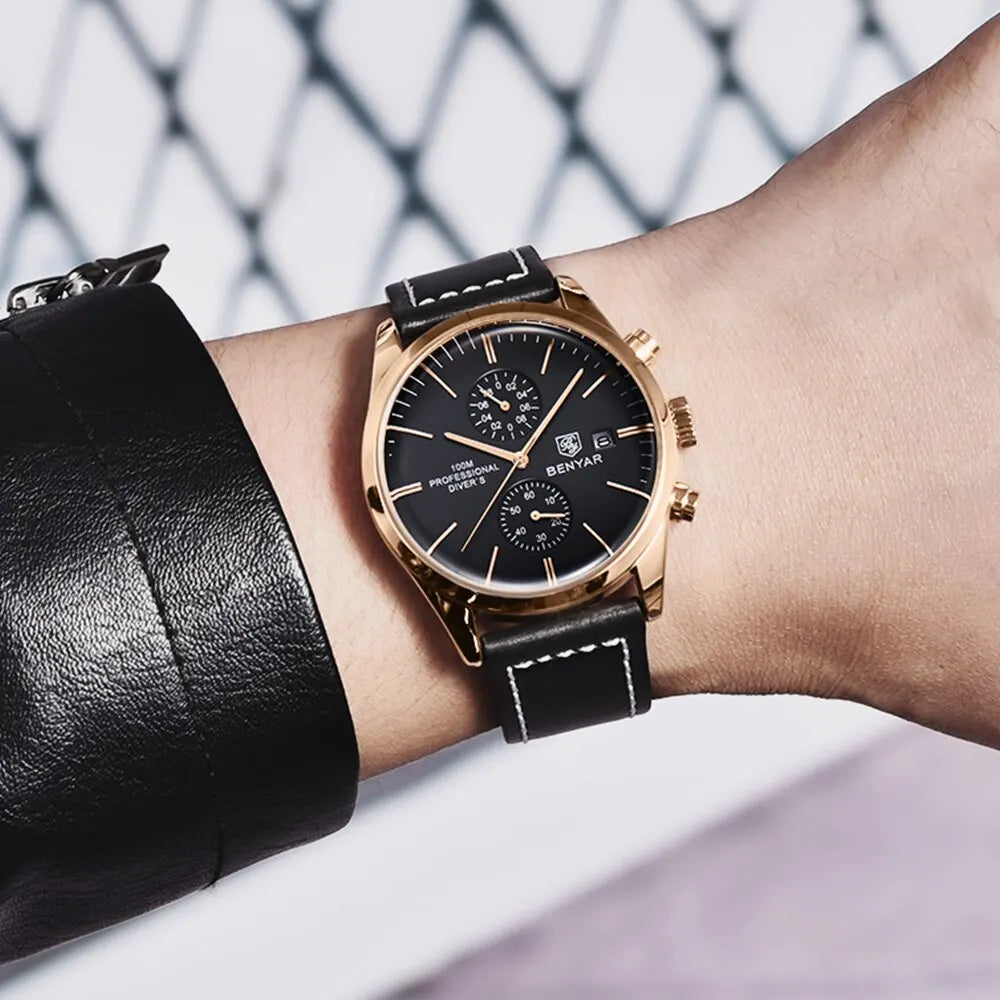 Sports Leather Watch